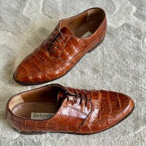 Genuine CROCODILE (10M) Italian-Made Dress Shoes
